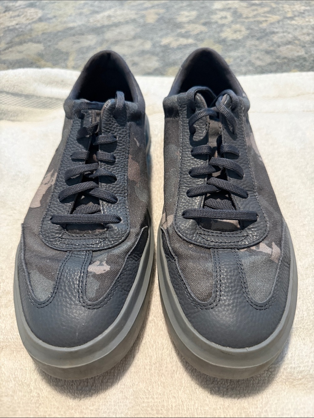 Men's Black Camouflage Lace-Up Casual Sneakers Cole Hann GrandSeries